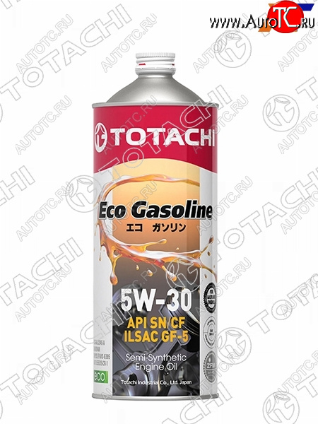 1 179 р. Масло моторное полусинтетическое TOTACHI Eco Gasoline 5W-30 SNCF, C2, GF-5 1л TOTACHI 10801  с доставкой в г. Майкоп