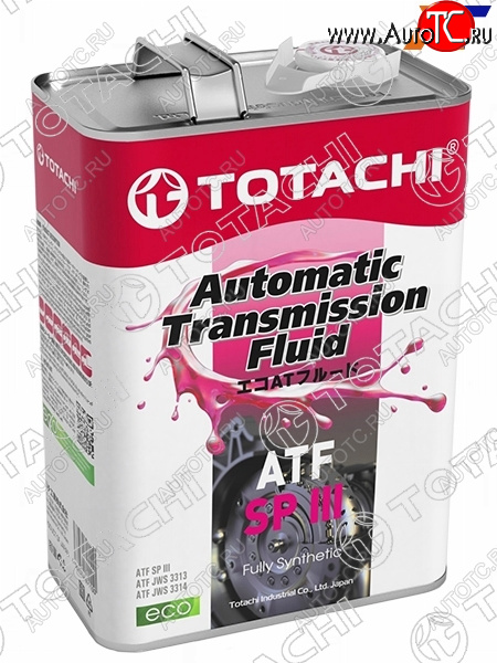 4 649 р. Масло трансмиссионное синтетическое TOTACHI ATF SP-III 4л TOTACHI 20404  с доставкой в г. Майкоп