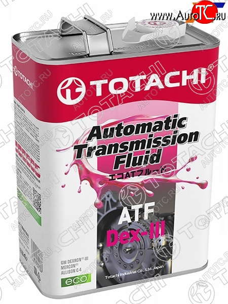 3 699 р. Масло трансмиссионное синтетическое TOTACHI ATF DEX- III 4л TOTACHI 20704  с доставкой в г. Майкоп