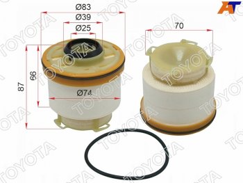 Фильтр топливный TOYOTA HILUX 1KDFTV 12-15FORTUNER 12-15MITSUBISHI L200 4N15 15- TOYOTA 23390-0L050