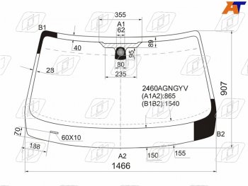 6 499 р. Стекло лобовое BMW X1 09-15 FUYAO 2460AGNGYV  с доставкой в г. Майкоп. Увеличить фотографию 1