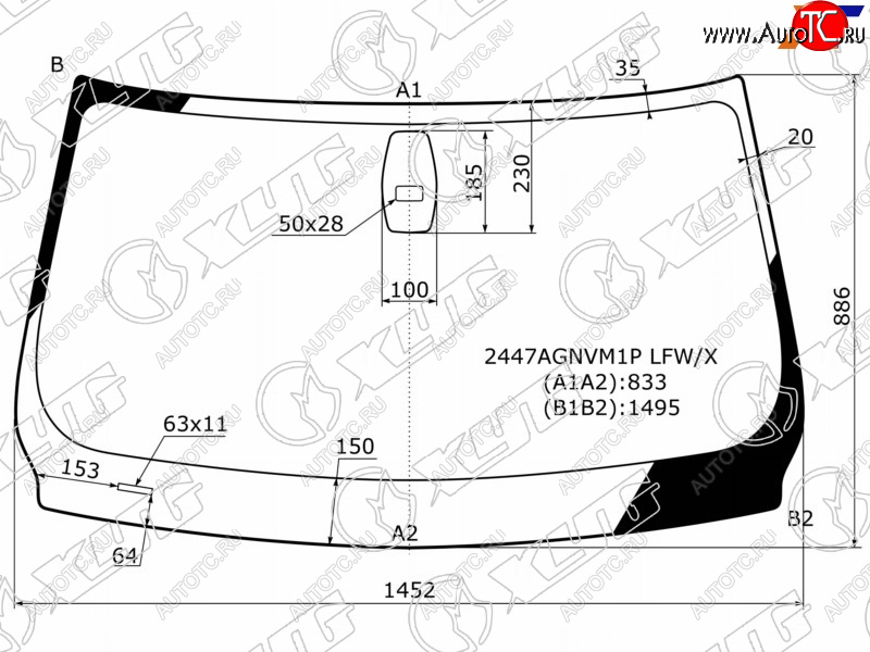 5 999 р. Стекло лобовое + дд BMW 3 SERIES E90/E91 4/5D 05-11 XYG 2447AGNVM1P LFW/X, 2447agnvm1plfwx XYG 2447AGNVM1P LFW/X  с доставкой в г. Майкоп