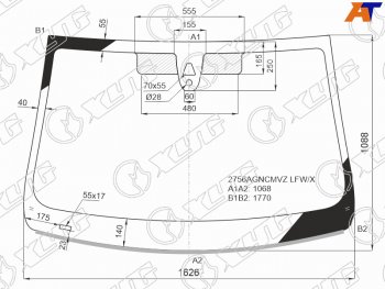 11 449 р. Стекло лобовое (Камера Датчик дождя Молдинг) Citroen Jumpy 16-  Spacetourer 16-  Opel Zafira Lif XYG 2756AGNCMVZ LFW/X  с доставкой в г. Майкоп. Увеличить фотографию 2