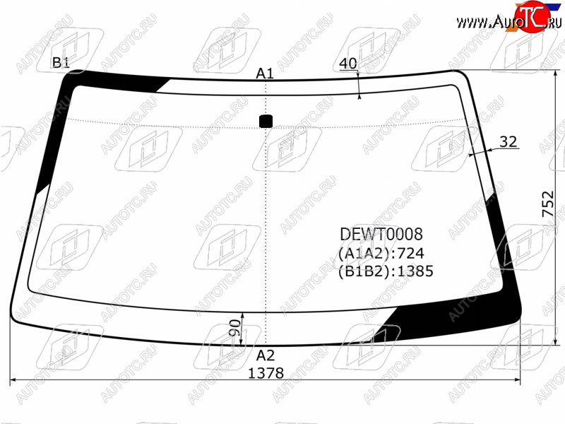 4 399 р. Стекло лобовое Daewoo Nexia 94-16  LeMans 86-93                                                     FUYAO 3000AGNBL  с доставкой в г. Майкоп