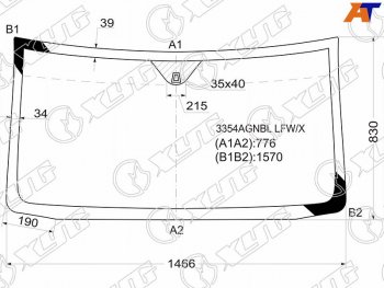 5 299 р. Стекло лобовое Fiat Doblo 01-16 XYG 3354AGNBL LFW/X  с доставкой в г. Майкоп. Увеличить фотографию 1