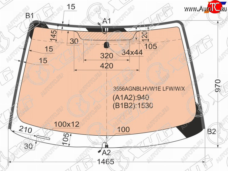 17 999 р. Стекло лобовое (Обогрев полный Молдинг) Ford Focus 98-04 XYG 3556AGNBLHVW1E LFW/W/X  с доставкой в г. Майкоп