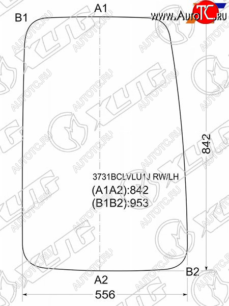 3 999 р. Стекло заднее (Цвет зеленый) Ford Transit 94-00 XYG 3731BCLVLU1J RW/LH  с доставкой в г. Майкоп