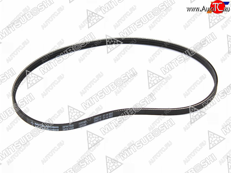 272 р. Ремень поликлиновой TOYOTA 3S#4S-FE (PS) ST19#ST21#ST20#SV4#SXA1#SXN1#SXM1# MAZDA CAPELLA GD MITSUBOSHI 3PK760  с доставкой в г. Майкоп