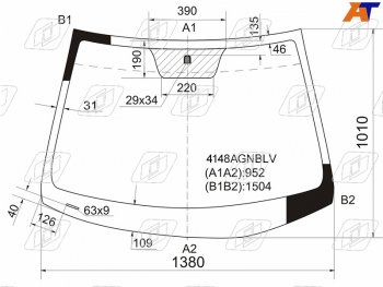 5 849 р. Стекло лобовое Hyundai Solaris 10-17  Kia Rio 11-17  Hyundai Accent 11-17 FUYAO 4148AGNBLV  с доставкой в г. Майкоп. Увеличить фотографию 2