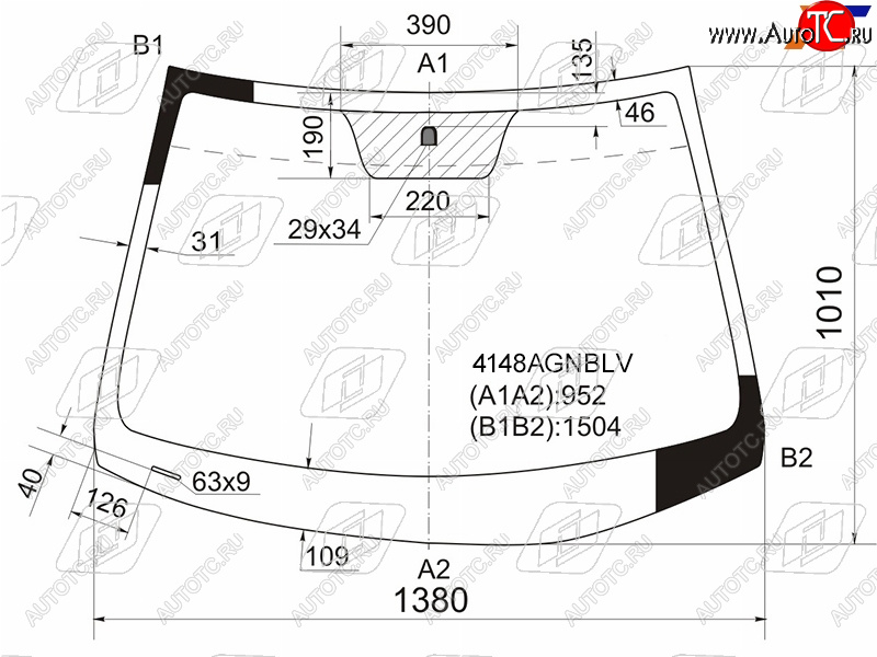 5 849 р. Стекло лобовое Hyundai Solaris 10-17  Kia Rio 11-17  Hyundai Accent 11-17 FUYAO 4148AGNBLV  с доставкой в г. Майкоп
