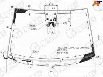 10 249 р. Стекло лобовое (Обогрев щеток Камера Датчик дождя Молдинг) Hyundai Tucson 15-21 XYG 4159AGNBLCHMOVW LFW/H/X  с доставкой в г. Майкоп. Увеличить фотографию 2