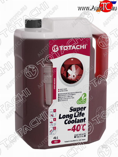1 159 р. Антифриз (SUPER LLC 4 л. -40 C красный) TOTACHI 41804  с доставкой в г. Майкоп