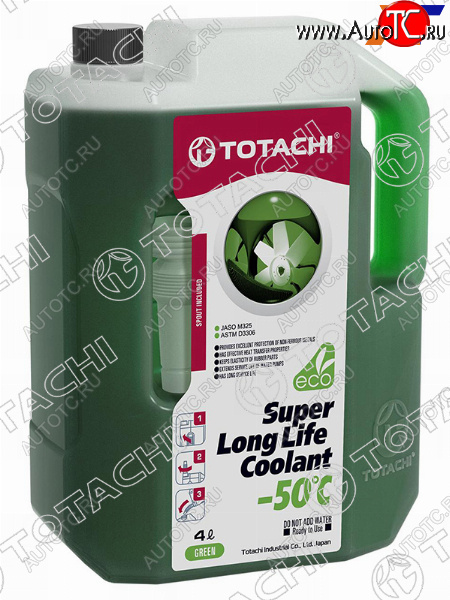 1 199 р. Антифриз (SUPER LLC 4 л. -50 C Зелёный) TOTACHI 41704  с доставкой в г. Майкоп