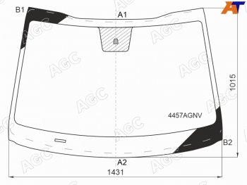 12 199 р. Стекло лобовое Kia Ceed 18-21 AGC 4457AGNV  с доставкой в г. Майкоп. Увеличить фотографию 2
