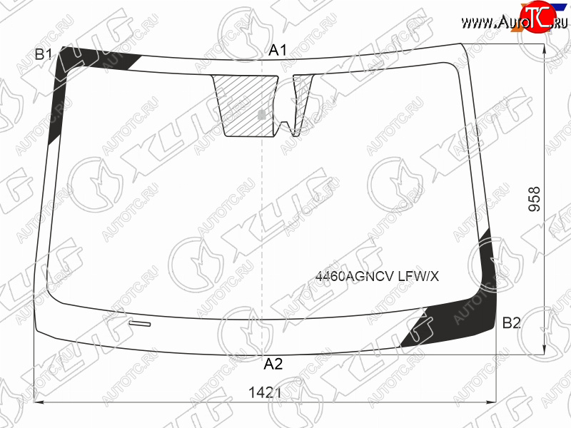 6 649 р. Стекло лобовое (Камера Место под датчик запотевания) Kia Cerato 21-  Forte 18-  K3 18- XYG 4460AGNCV LFW/X  с доставкой в г. Майкоп