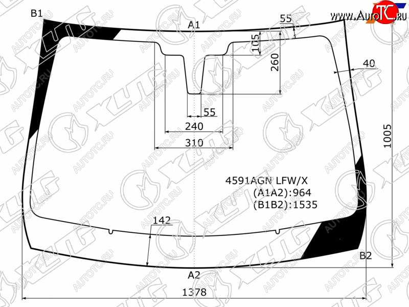 5 999 р. Стекло лобовое LADA XRAY 15-  XRAY Cross 18- XYG 4591AGN LFW/X  с доставкой в г. Майкоп