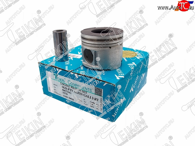 24 999 р. Поршень (к-т 4 шт с охлаждением) TOYOTA HILUX SURFLAND CRUISER KDJ9# 1KD-FTV 00-04 TEIKIN 46675AG STD  с доставкой в г. Майкоп