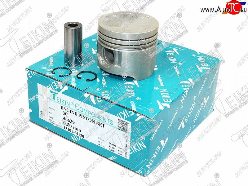8 699 р. Поршень (к-т 4 шт без охлаждения) TOYOTA ESTIMALUCIDALITETOWNACE 3C-T 92-04 TEIKIN 46629 050  с доставкой в г. Майкоп