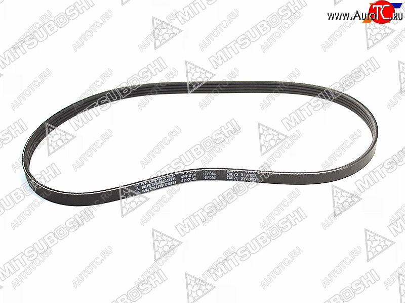 419 р. Ремень поликлиновой HONDA CR-V B20B (PS)SUBARU EJ20EJ25 FORESTER SF#SG# (AC)HYUNDAI GETZ 1.3 02- MITSUBOSHI 4PK895  с доставкой в г. Майкоп