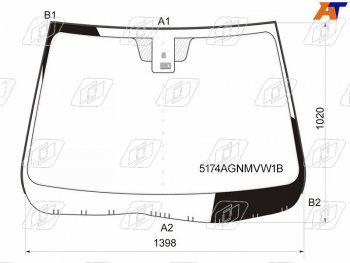 8 299 р. Стекло лобовое (Датчик дождя Молдинг) FUYAO Mazda 6 GH дорестайлинг универсал (2007-2010)  с доставкой в г. Майкоп. Увеличить фотографию 2