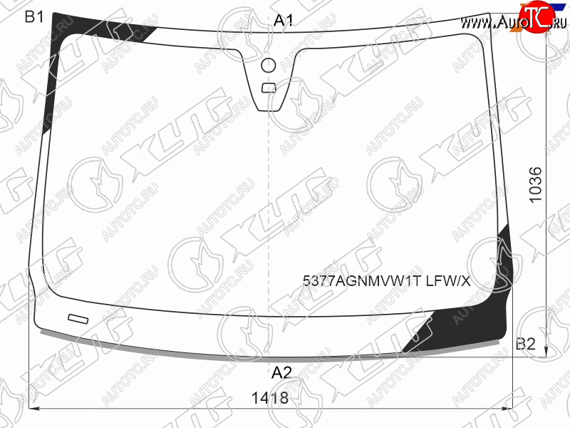 9 599 р. Стекло лобовое (Датчик дождя Молдинг) Mercedes-Benz B-Class 14-18 XYG 5377AGNMVW1T LFW/X  с доставкой в г. Майкоп
