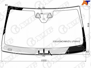 10 799 р. Стекло лобовое (Обогрев щеток Две камеры Датчик дождя Молдинг) Mercedes-Benz GLE Coupe 14-19 XYG 5393AGNCHMVZ1L LFW/H/X  с доставкой в г. Майкоп. Увеличить фотографию 1