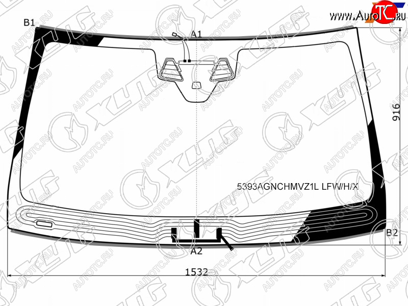 10 799 р. Стекло лобовое (Обогрев щеток Две камеры Датчик дождя Молдинг) Mercedes-Benz GLE Coupe 14-19 XYG 5393AGNCHMVZ1L LFW/H/X  с доставкой в г. Майкоп
