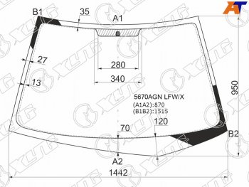 5 999 р. Стекло лобовое Mitsubishi Lancer 02-10  Lancer Evolution 01-08 XYG 5670AGN LFW/X  с доставкой в г. Майкоп. Увеличить фотографию 1