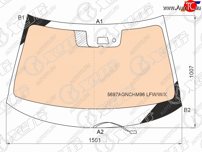 26 999 р. Стекло лобовое (Обогрев полный Камера Датчик дождя) Mitsubishi Outlander 18-22 XYG 5697AGNCHM96 LFW/W/X  с доставкой в г. Майкоп