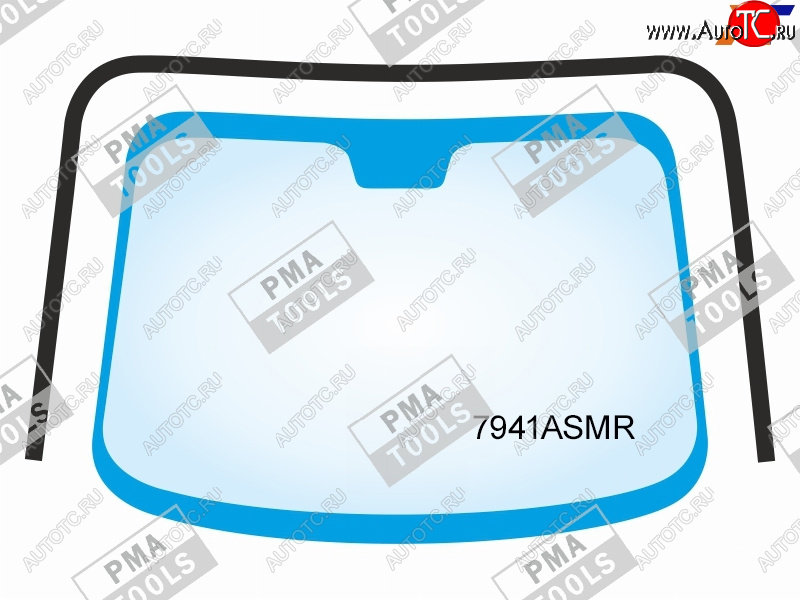 3 599 р. Молдинг лобового стекла (П-образный) PMA Subaru Forester SJ рестайлинг (2016-2019)  с доставкой в г. Майкоп