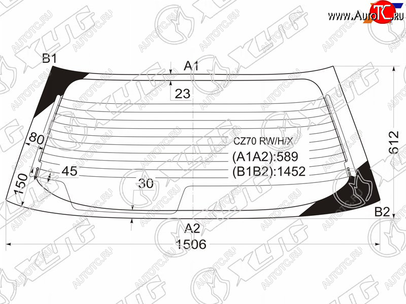 8 749 р. Стекло заднее (Цвет зеленый Обогрев) Mitsubishi RVR 91-97  Space Runner 91-99 XYG CZ70 RW/H/X  с доставкой в г. Майкоп