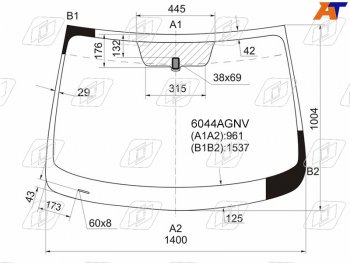 6 249 р. Стекло лобовое Nissan Qashqai 06-13  Dualis 07-14  Qashqai+2 08-14 FUYAO 6044AGNV  с доставкой в г. Майкоп. Увеличить фотографию 1