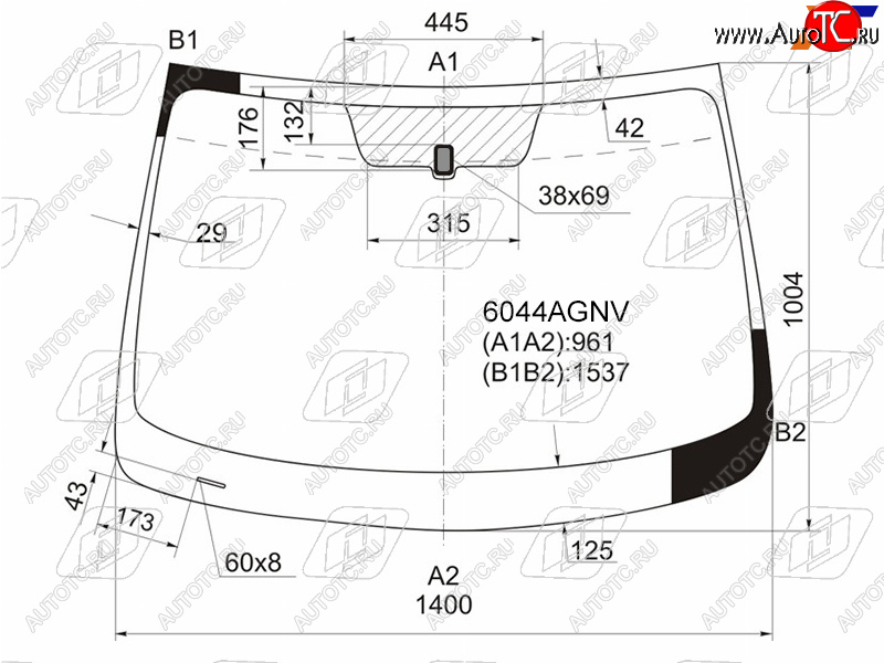 6 249 р. Стекло лобовое Nissan Qashqai 06-13  Dualis 07-14  Qashqai+2 08-14 FUYAO 6044AGNV  с доставкой в г. Майкоп