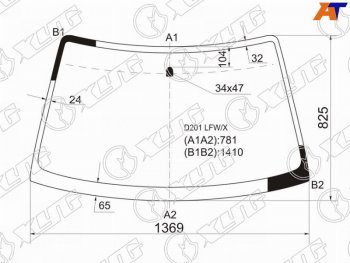 4 999 р. Стекло лобовое Mazda Demio 96-02  Ford Festiva 96-99 XYG D201 LFW/X  с доставкой в г. Майкоп. Увеличить фотографию 1