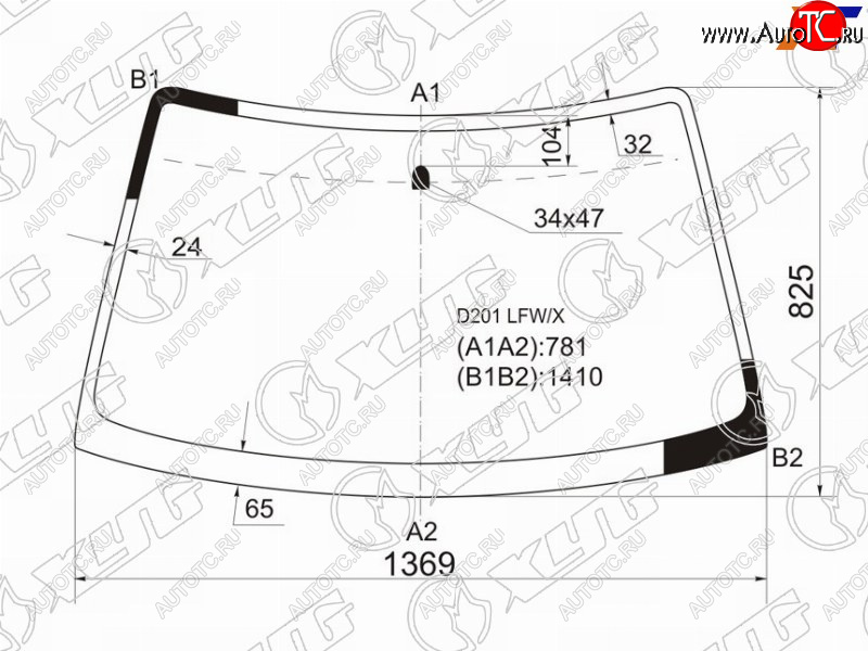 4 999 р. Стекло лобовое Mazda Demio 96-02  Ford Festiva 96-99 XYG D201 LFW/X  с доставкой в г. Майкоп