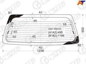 6 599 р. Стекло заднее (Цвет зеленый Обогрев) Mazda Demio 96-02 XYG D201 RW/H/X  с доставкой в г. Майкоп. Увеличить фотографию 1