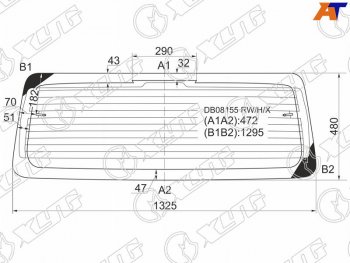 9 749 р. Стекло заднее (Цвет зеленый Обогрев) Jeep Grand Cherokee 92-98 XYG DB08155 RW/H/X  с доставкой в г. Майкоп. Увеличить фотографию 1