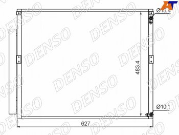 24 999 р. Радиатор кондиционера Toyota Land Cruiser Prado (J120) 02-09  Lexus GX470 02-09  Toyota 4Runner 02 DENSO DCN50017  с доставкой в г. Майкоп. Увеличить фотографию 1