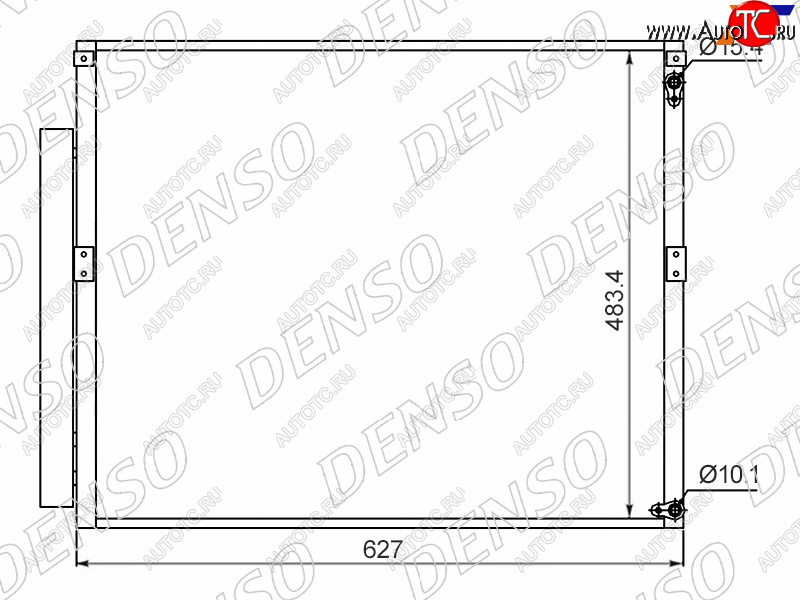24 999 р. Радиатор кондиционера Toyota Land Cruiser Prado (J120) 02-09  Lexus GX470 02-09  Toyota 4Runner 02 DENSO DCN50017  с доставкой в г. Майкоп