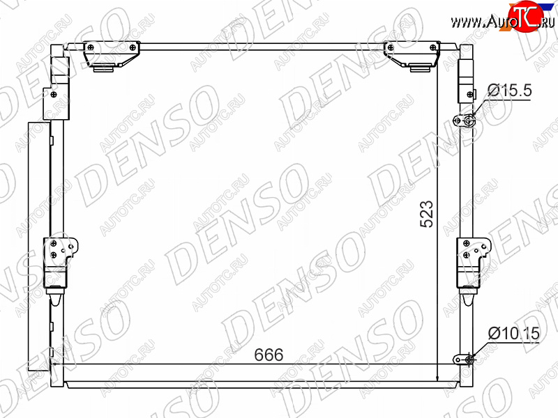 35 999 р. Радиатор кондиционера Toyota Land Cruiser (J200) 07-21  Lexus LX 07-23  Toyota Sequoia 07-22  Tun DENSO DCN50036  с доставкой в г. Майкоп