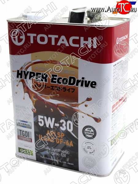 4 099 р. Масло моторное cинтетическое TOTACHI HYPER Ecodrive 5W-30 SPGF-6A 4л TOTACHI E0304  с доставкой в г. Майкоп