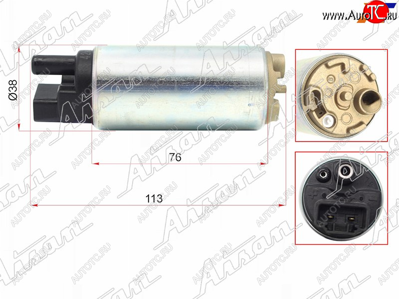 10 699 р. Топливный насос 1NZFE,2NZFE,1ZZFE 00-,2UZFE UZJ100 98-,3SFE,4SFE,4VZ,4AFE,5AFE                     AISAN EFP1-28280  с доставкой в г. Майкоп