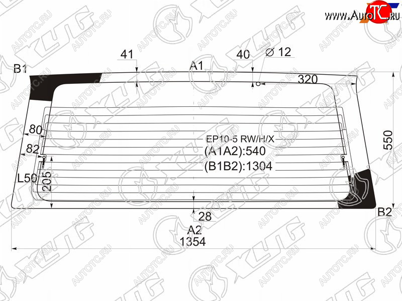 13 299 р. Стекло заднее (Цвет зеленый Обогрев) Nissan Primera 90-96  Avenir 90-05 XYG EP10-5 RW/H/X  с доставкой в г. Майкоп