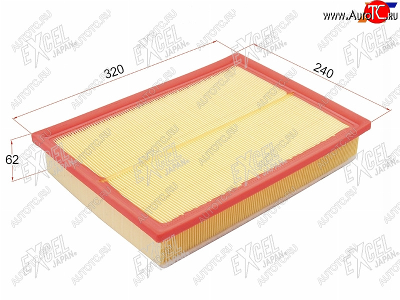 1 199 р. Фильтр воздушный EXCEL JAPAN  Lexus GX460  J150 (2009-2022), Toyota Land Cruiser Prado  J150 (2009-2025)  с доставкой в г. Майкоп