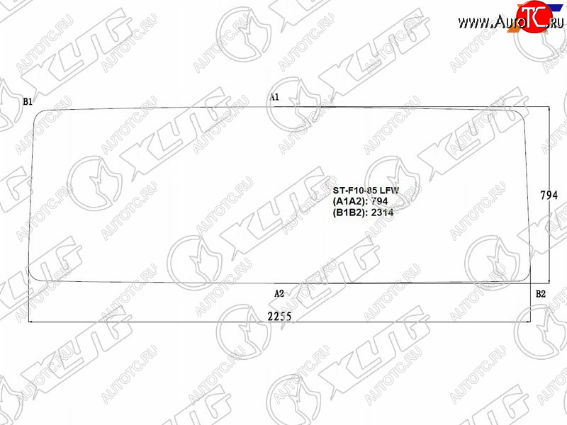 12 599 р. Стекло лобовое Volvo F10 85-93  F12 85-93 XYG F10-85 LFW  с доставкой в г. Майкоп