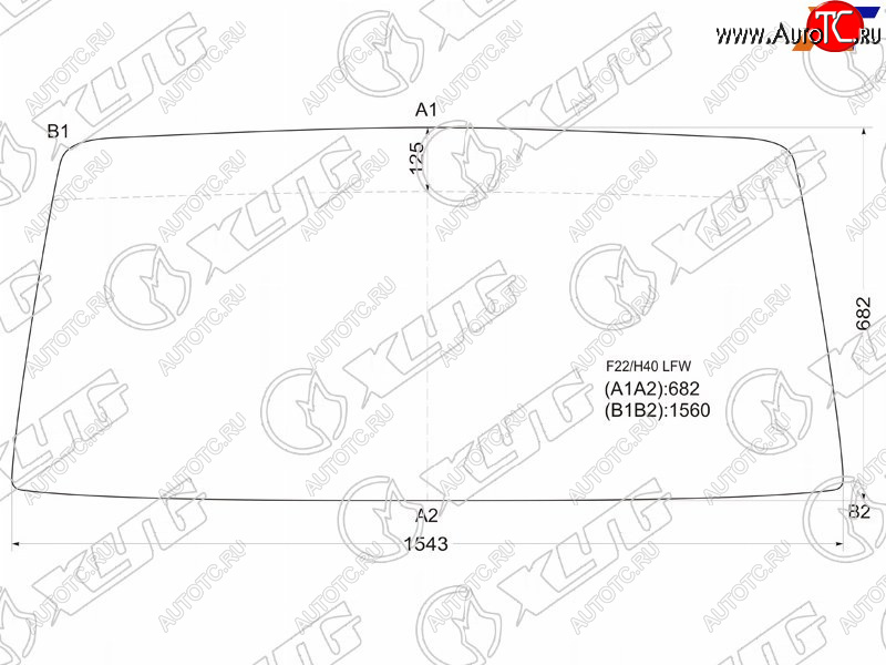 7 299 р. Стекло лобовое Nissan Atlas F 82-92 XYG F22/H40 LFW  с доставкой в г. Майкоп