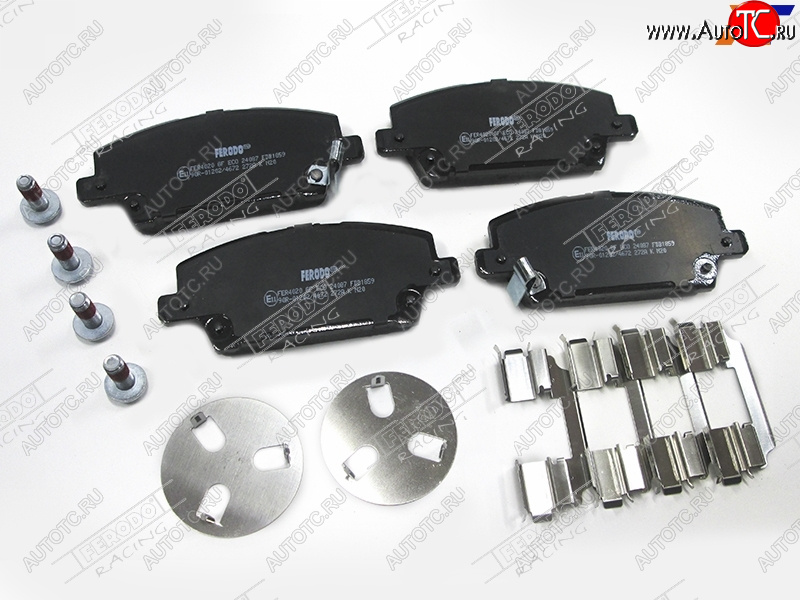 4 649 р. Колодки тормозные FERODO (передние) Honda Civic FD седан дорестайлинг (2005-2008)  с доставкой в г. Майкоп
