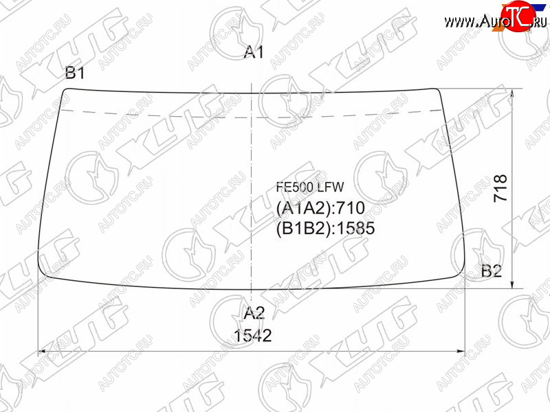 8 949 р. Стекло лобовое Mitsubishi Fuso Canter FE5 93-02  Fuso Canter FE6 93-02 XYG FE500 LFW  с доставкой в г. Майкоп