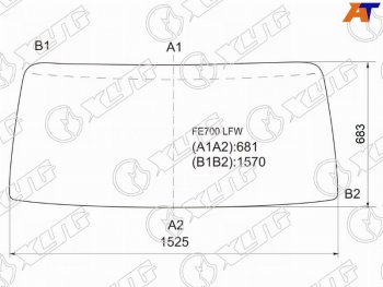 7 999 р. Стекло лобовое Mitsubishi Fuso Canter FE7 02-12 XYG FE700 LFW  с доставкой в г. Майкоп. Увеличить фотографию 1