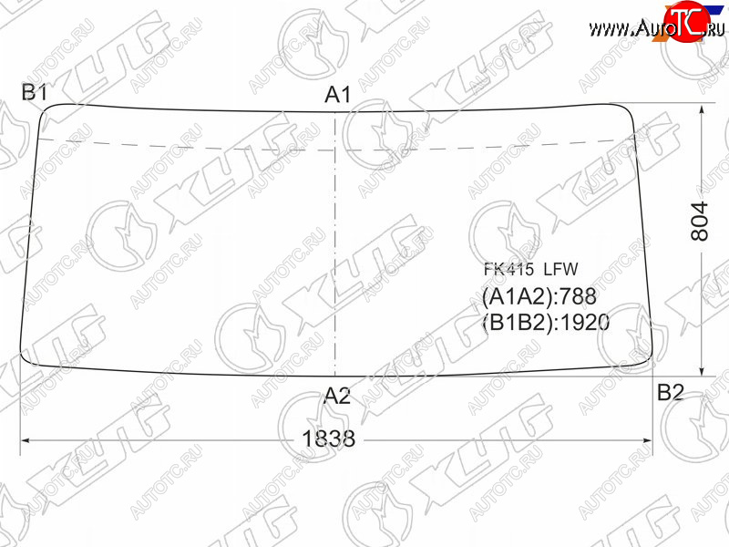 9 999 р. Стекло лобовое FAW CA1083 05-19  Mitsubishi Fuso Fighter 85-92 XYG FK415 LFW  с доставкой в г. Майкоп